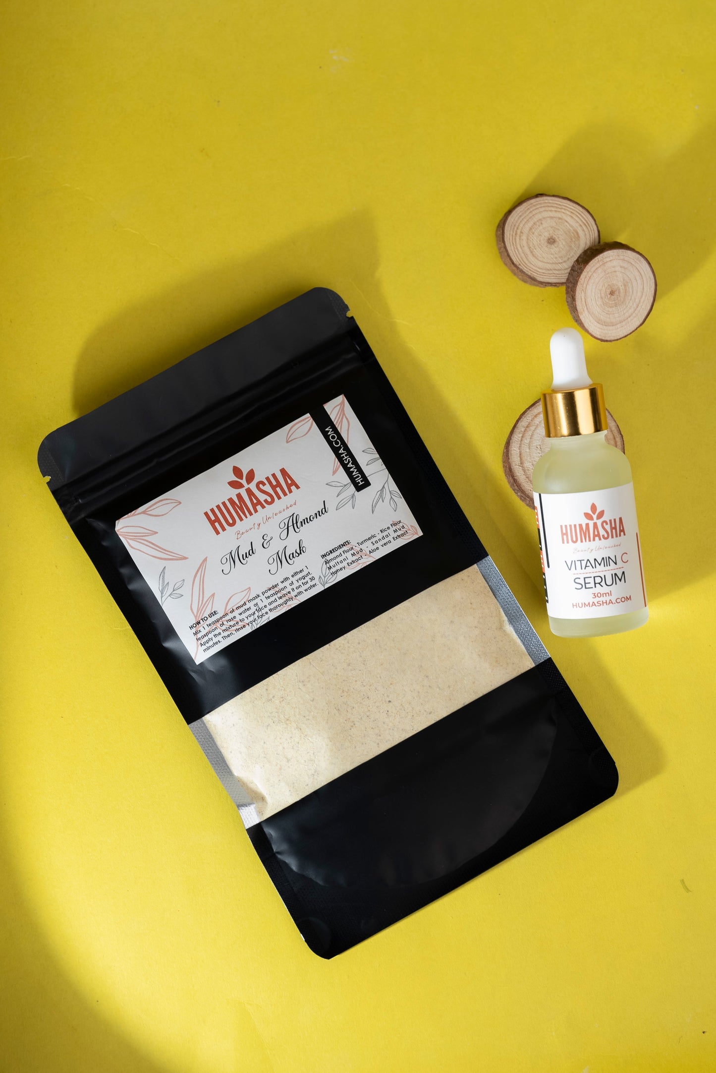Mud & Almond Mask + Vitamin C Serum